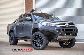 TOYOTA HILUX N80 4WD MO978 RAZOR SATIN BLACK MACHINED 